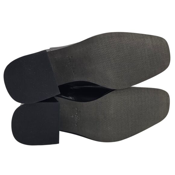 Sam Edelman Women's Size 9M Winnie Fashion Black Leather Ankle Boots Block Heels - Picture 10 of 16